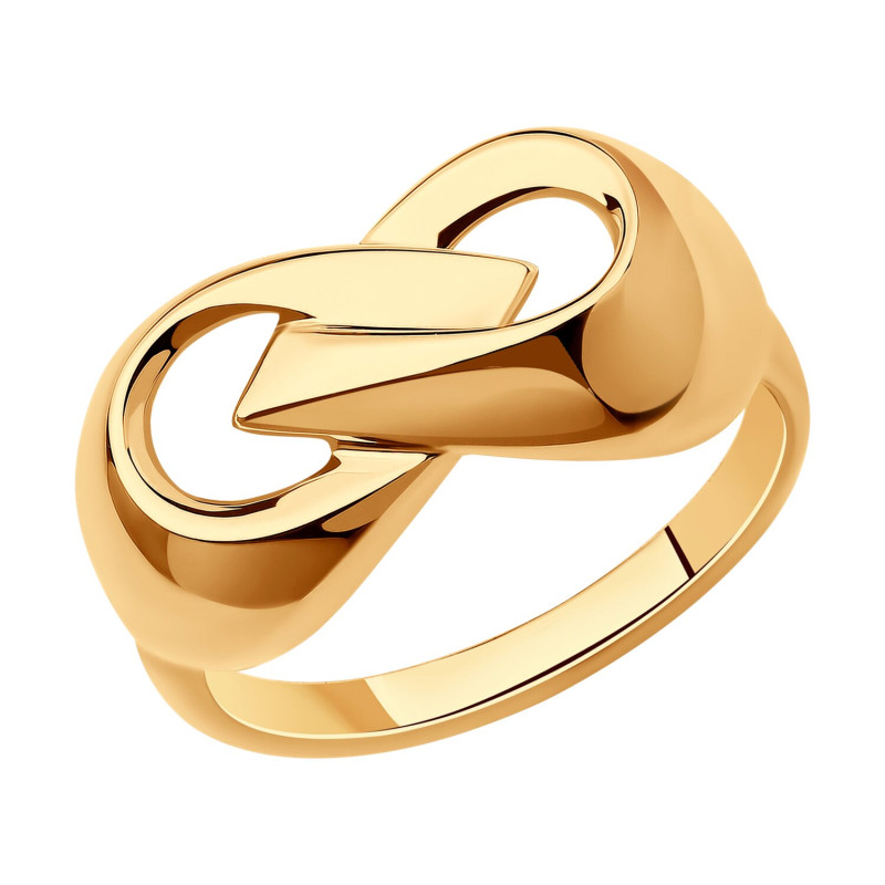 Позолоченное кольцо из серебра