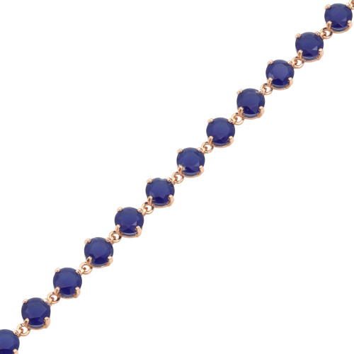 Браслет с синими кристаллами