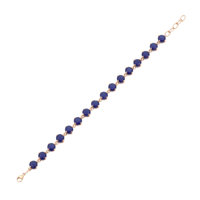 Браслет с синими кристаллами