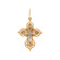 Позолоченный крест из серебра с бриллиантами