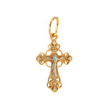 Серебряный крест с бриллиантами