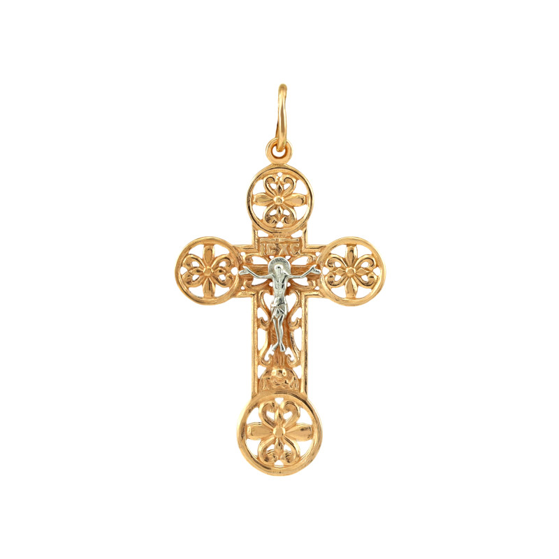 Золочёный крест из серебра