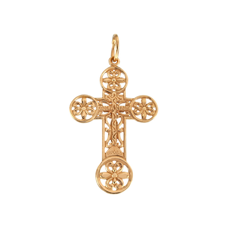 Золочёный крест из серебра
