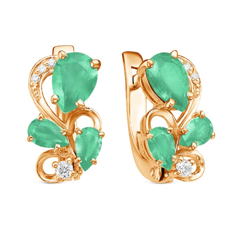 Комплект: серьги и кольцо