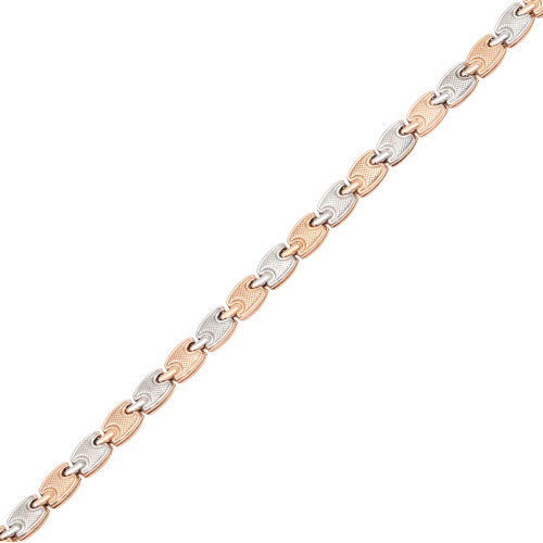 Браслет серебряный с позолотой