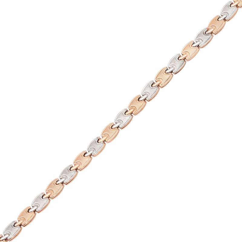 Браслет серебряный с позолотой