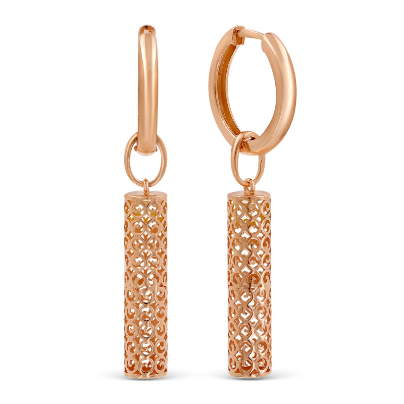 Серьги позолоченные