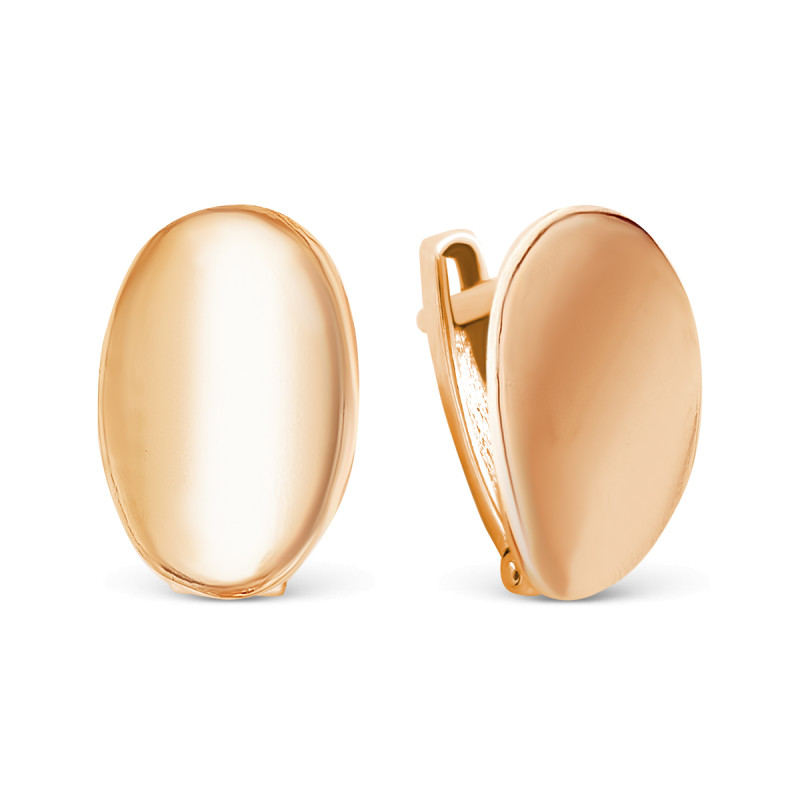 Серьги позолоченные