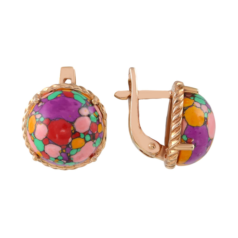 Серьги из серебра с ониксом