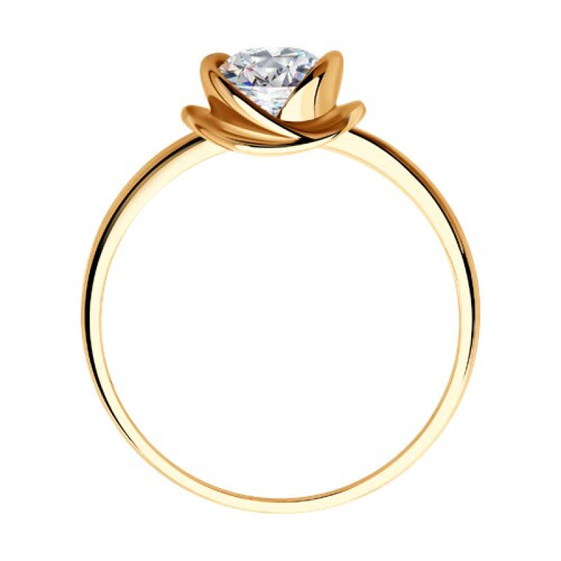 Комплект: серьги-пусеты и кольцо