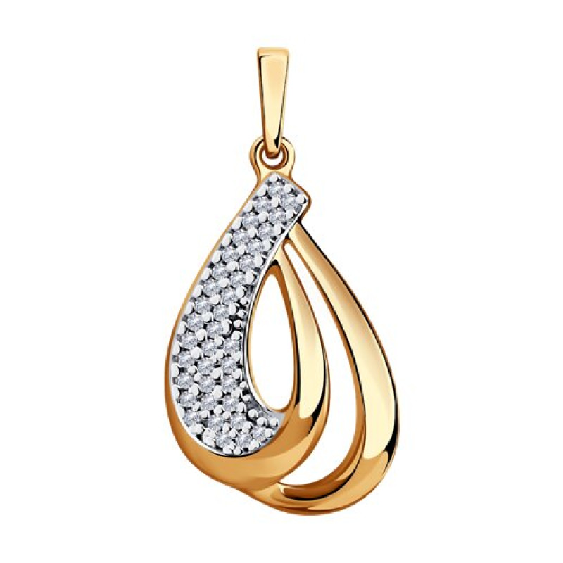 Комплект: серьги, кольцо и подвеска