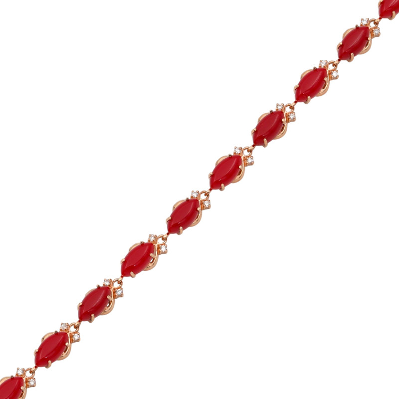 Браслет с кораллом