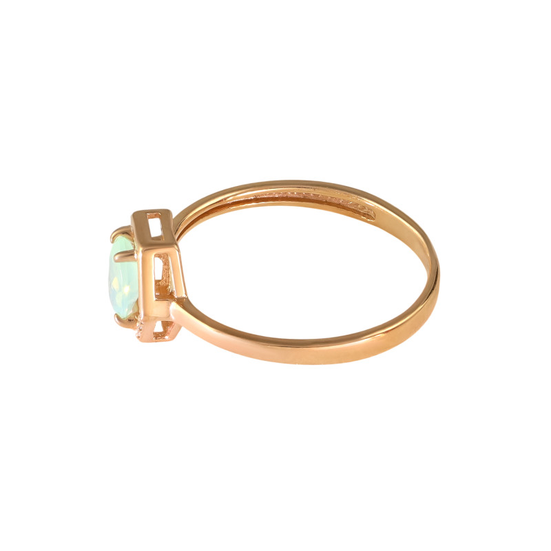 Серебряное кольцо с ониксом и фианитами