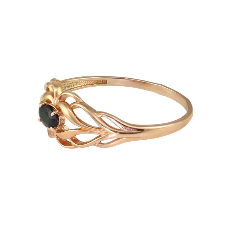 Кольцо серебряное с сапфиром