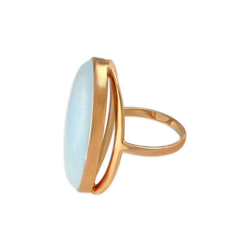 Серебряное кольцо с аквамарином