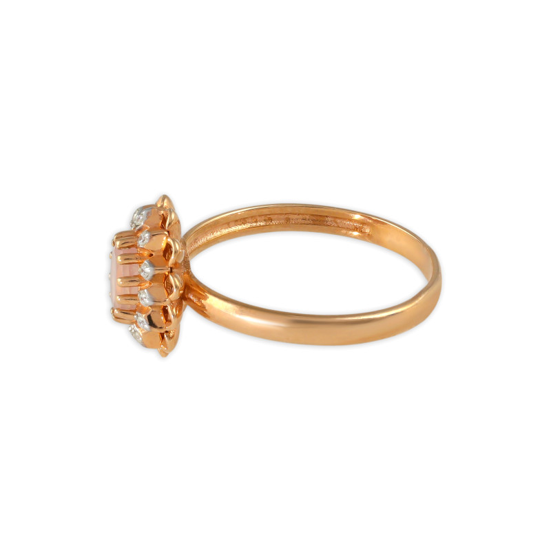 Серебряное кольцо с натуральным халцедоном