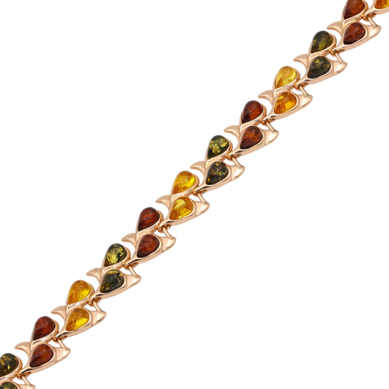 Браслет с янтарём