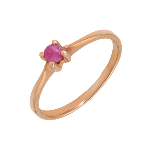 Серебряное кольцо с рубином