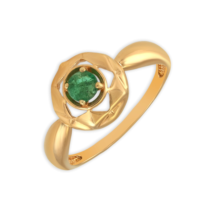 Серебряное кольцо с изумрудом