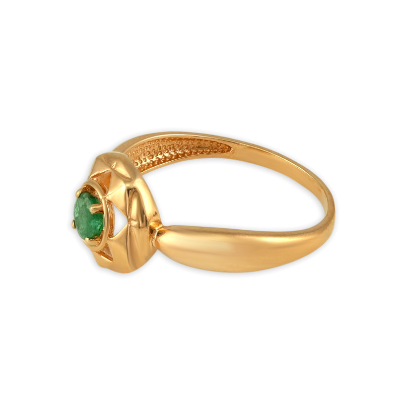 Серебряное кольцо с изумрудом