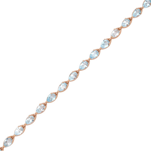 Браслет с натуральными топазами