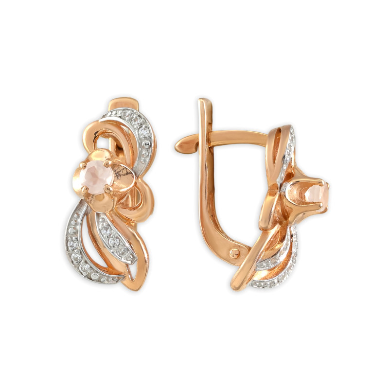 Серебряные серьги с натуральным халцедоном