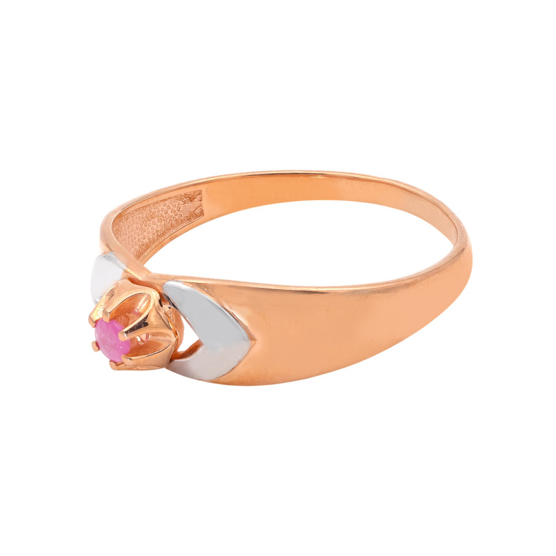 Серебряное кольцо с рубином