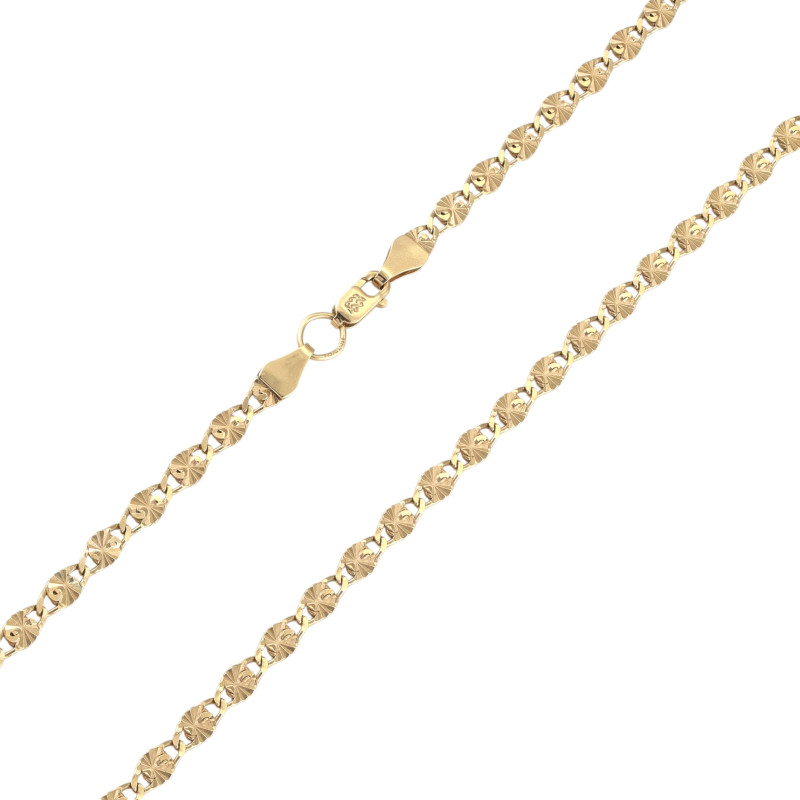 Цепочка позолоченная из серебра