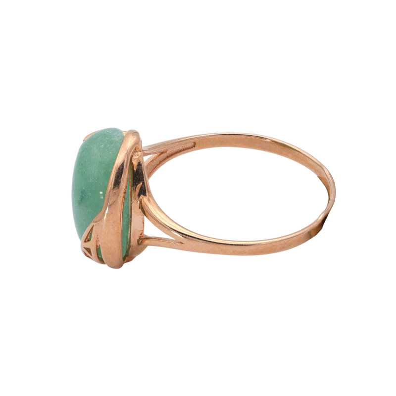 Кольцо из серебра с нефритом