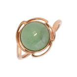 Серебряное кольцо с нефритом