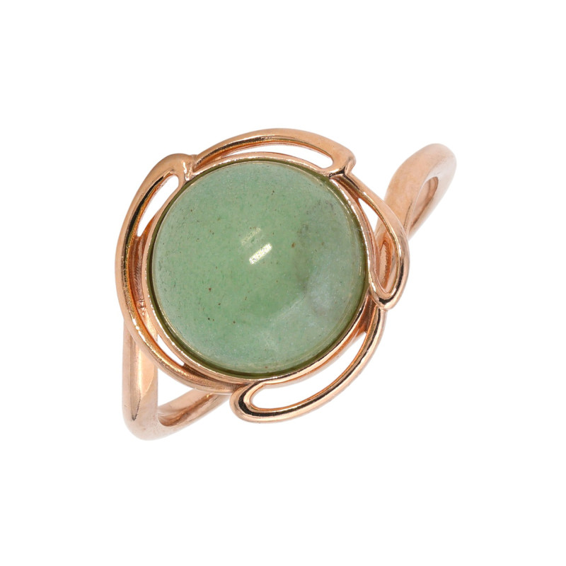 Серебряное кольцо с нефритом