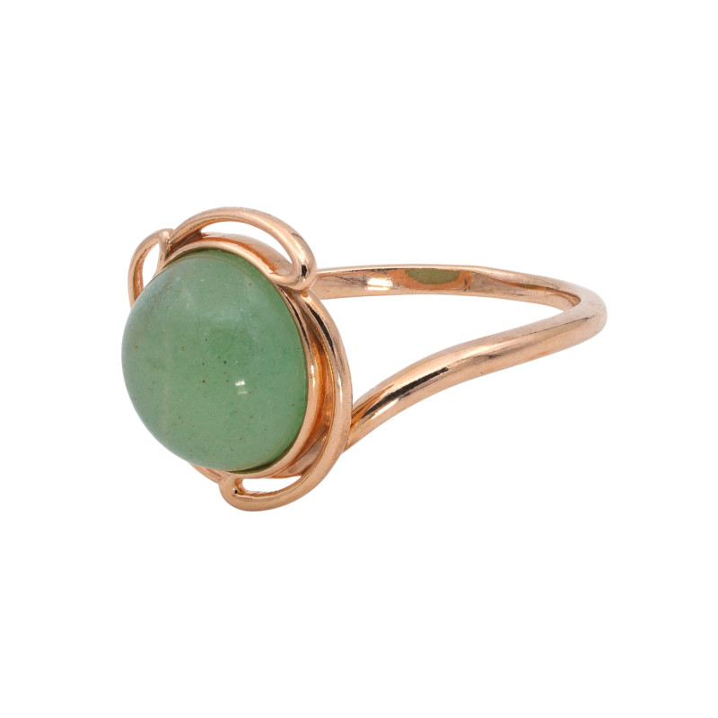 Серебряное кольцо с нефритом