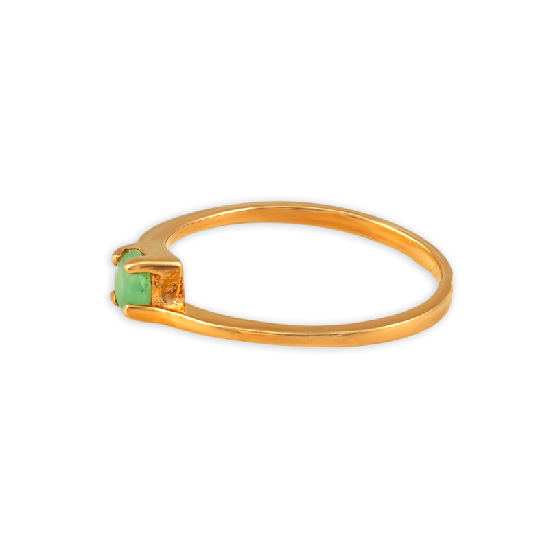 Серебряное кольцо с изумрудом