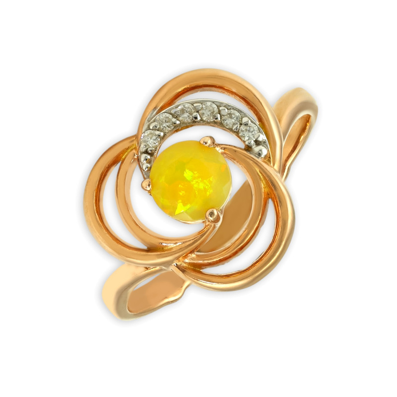 Серебряное кольцо с опалом