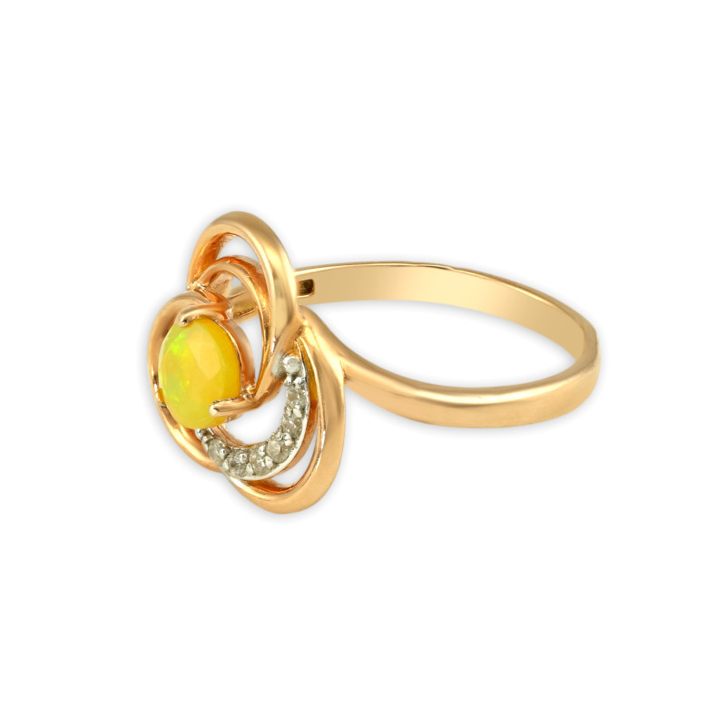 Серебряное кольцо с опалом