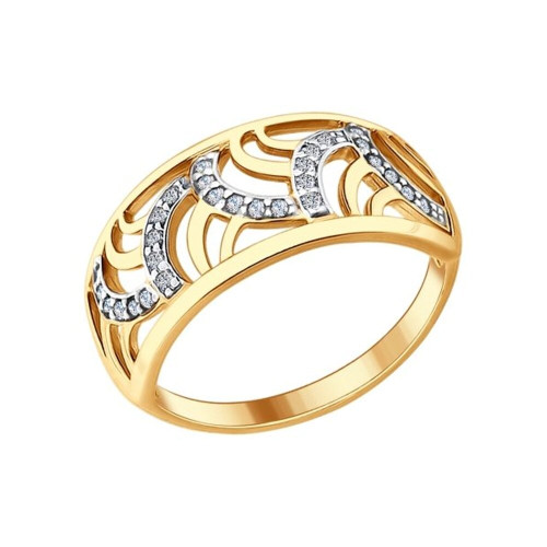 Серебряное кольцо с фианитом