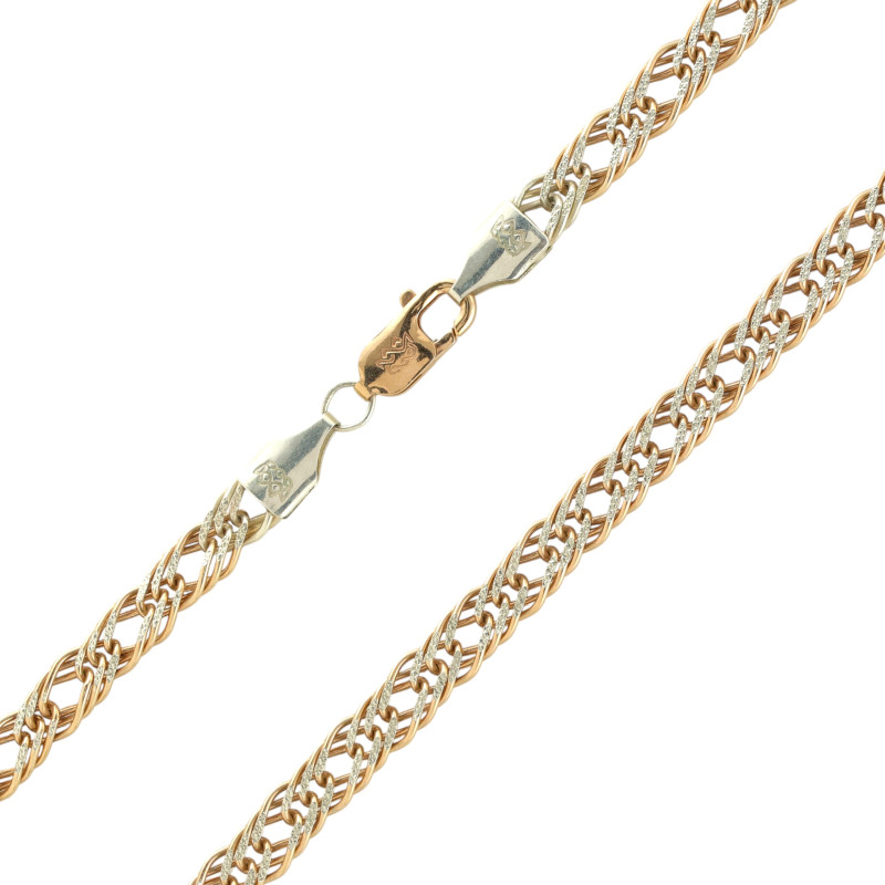 Цепь с плетением тройной ромб