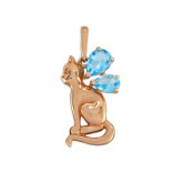 Серебряная подвеска с кварцем