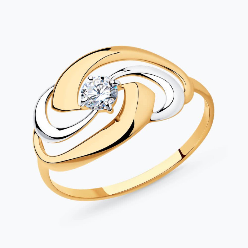 Серебряное кольцо с фианитами