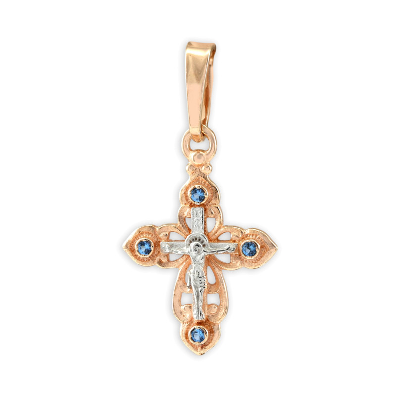 Серебряный крест со шпинелью