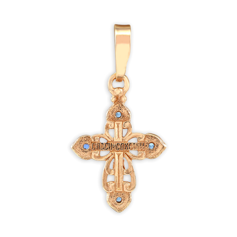 Серебряный крест со шпинелью