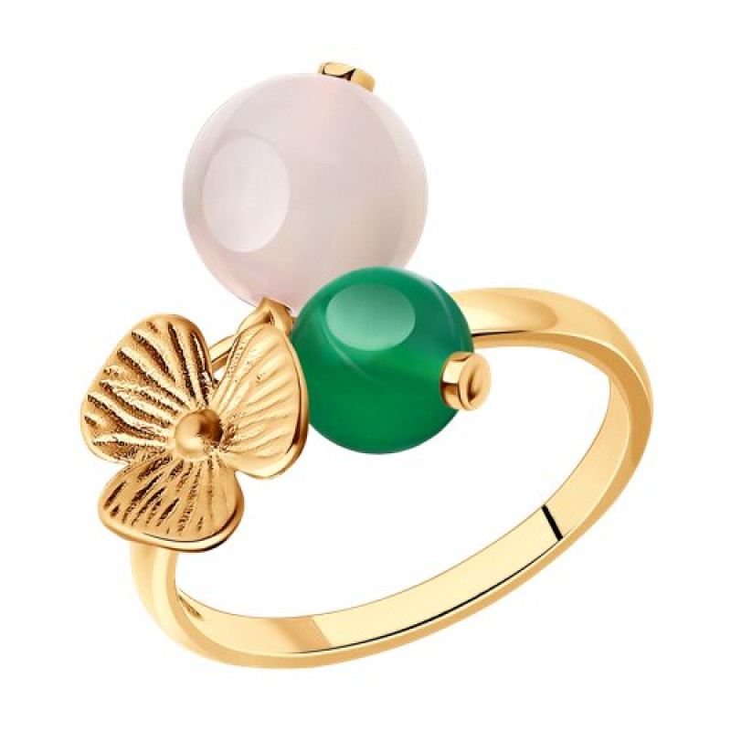 Комплект: серьги, кольцо и браслет