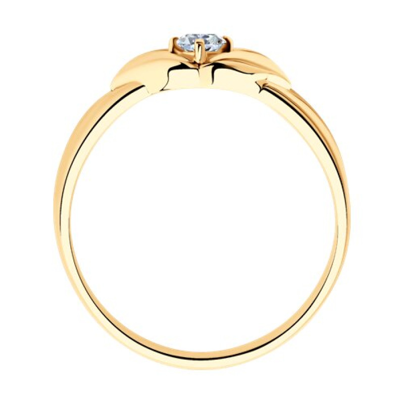 Кольцо с фианитом