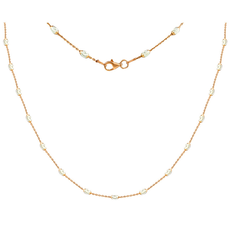 Колье позолоченное