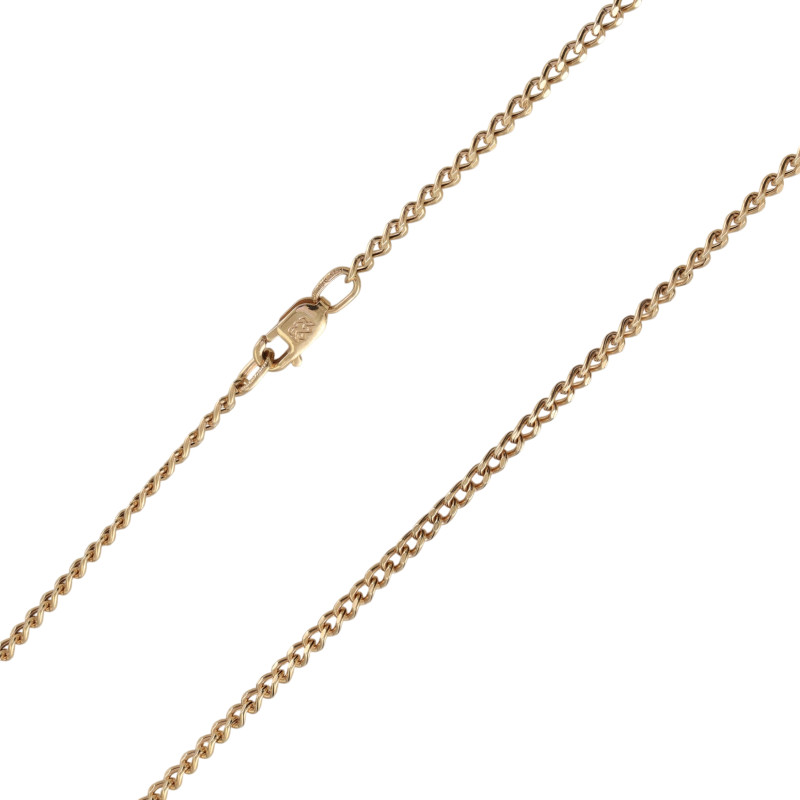 Цепь позолоченная панцирного плетения