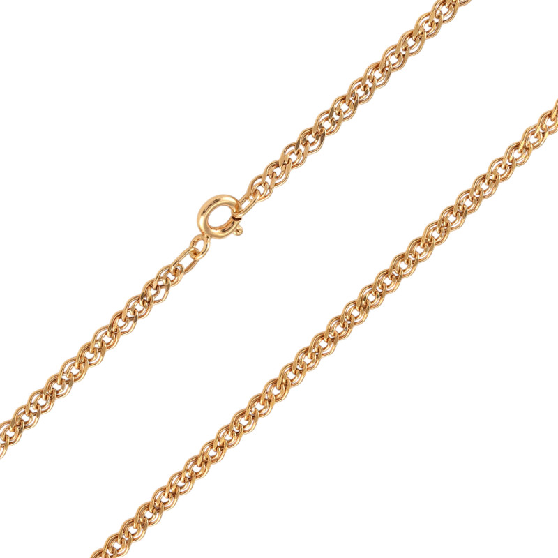 Цепь позолоченная с плетением нонна