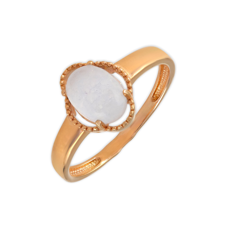 Кольцо из серебра с натуральным аквамарином