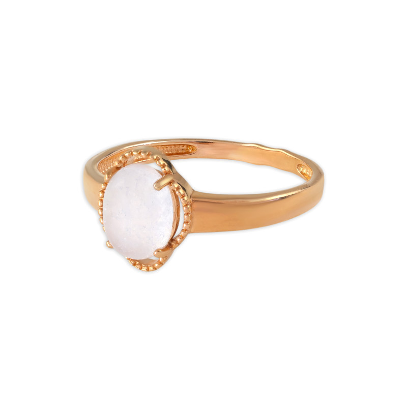 Кольцо из серебра с натуральным аквамарином