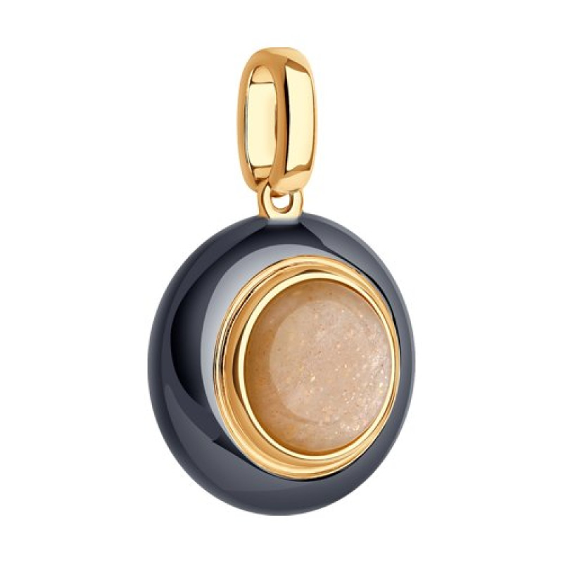 Серебряная подвеска с лунным камнем