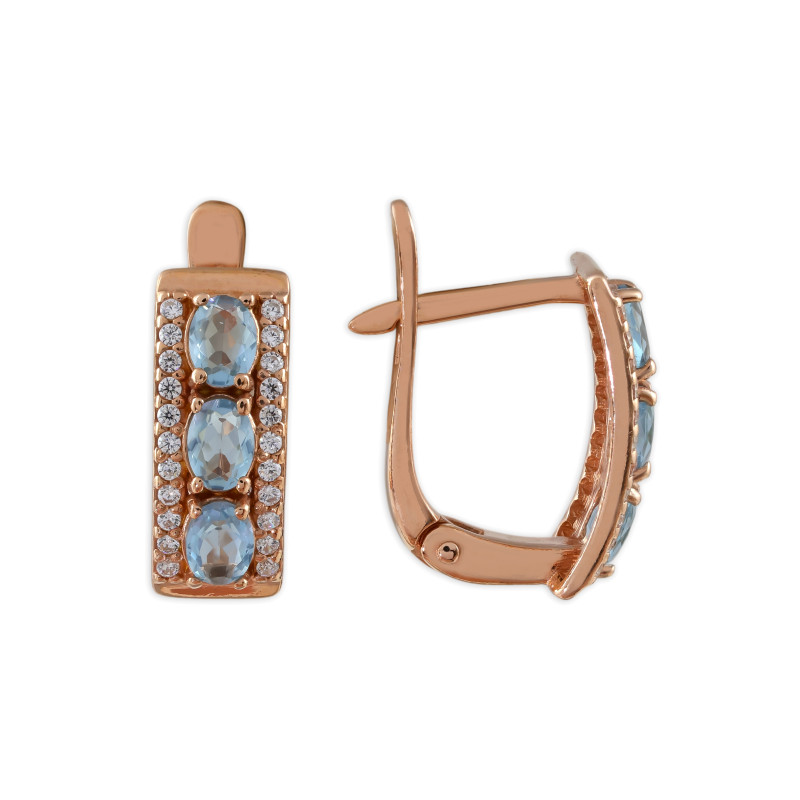 Серебряные серьги с алпанитами